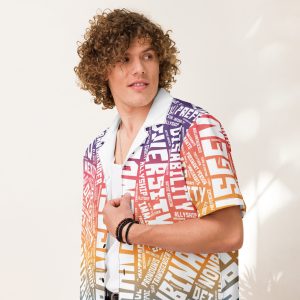 Language is Power Button Up Shirt